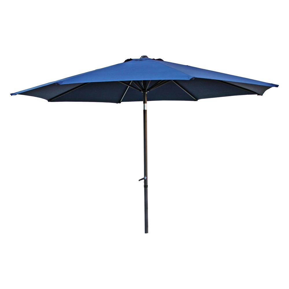 St. Kitts Aluminum 11.5-foot Patio Umbrella, Navy. Picture 1