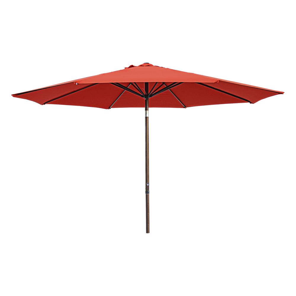 St. Kitts Aluminum 11.5-foot Patio Umbrella, Terra Cotta. Picture 1