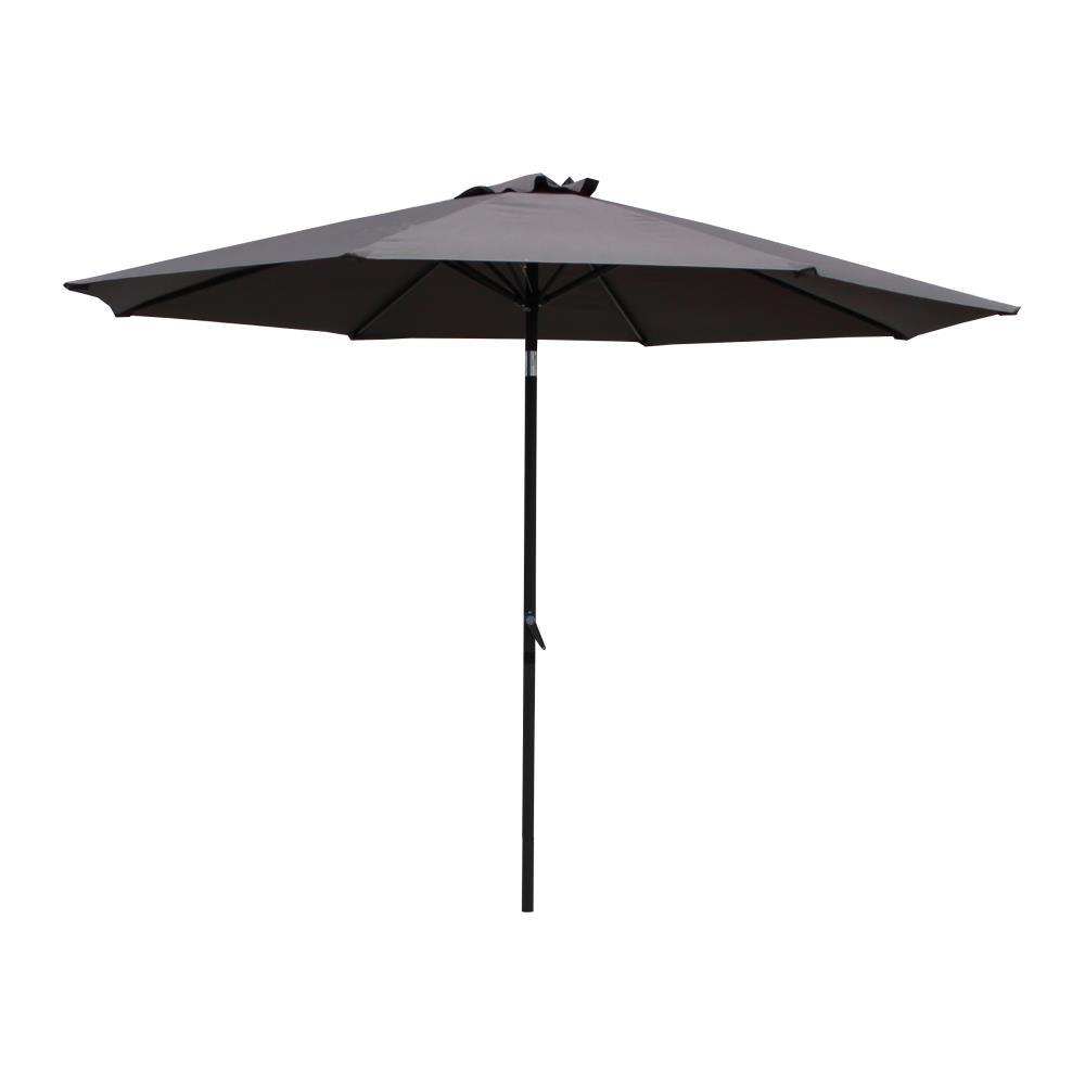 St. Kitts Aluminum 10-foot Patio Umbrella, Grey. Picture 1
