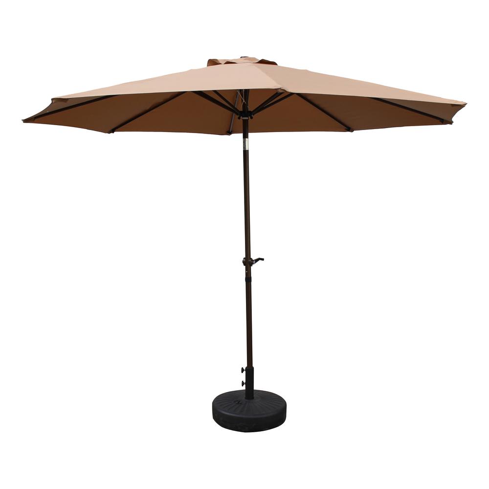 St. Kitts Aluminum 10-foot Patio Umbrella, Khaki. Picture 1