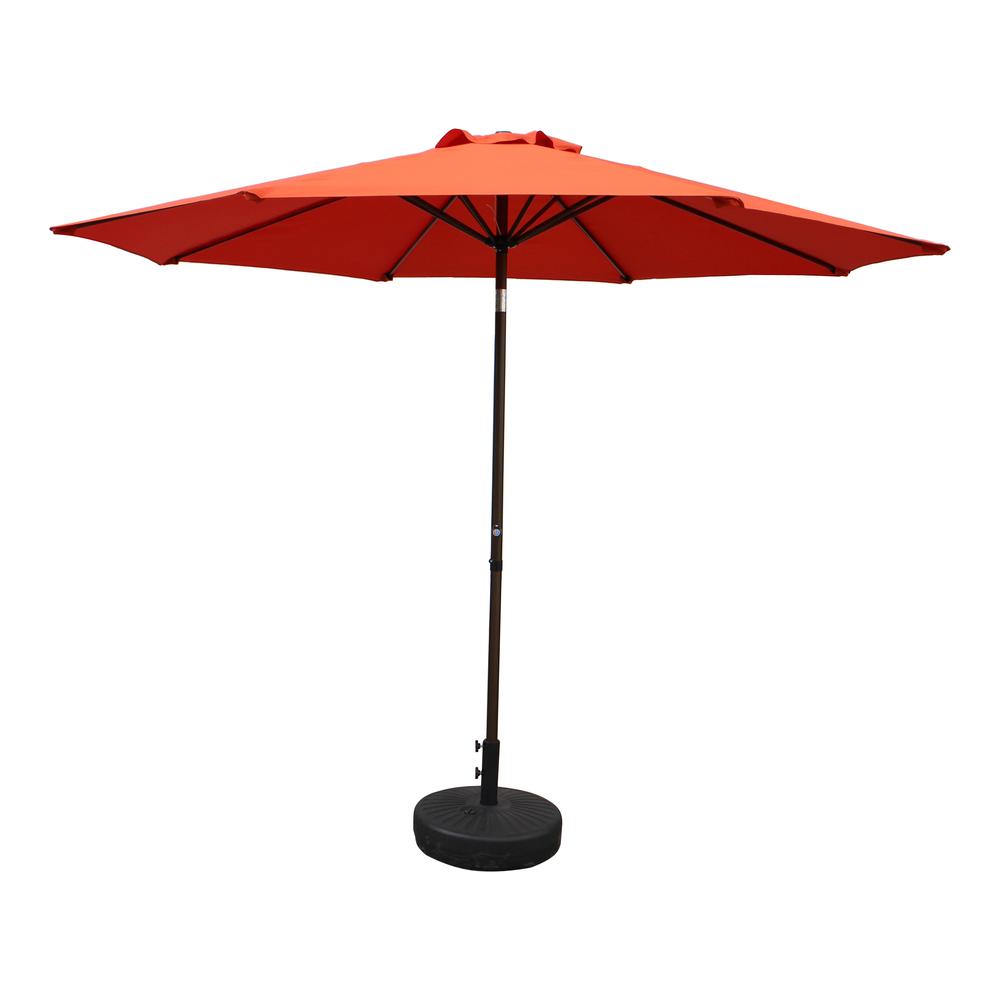 St. Kitts Aluminum 10-foot Patio Umbrella, Terra Cotta. Picture 1