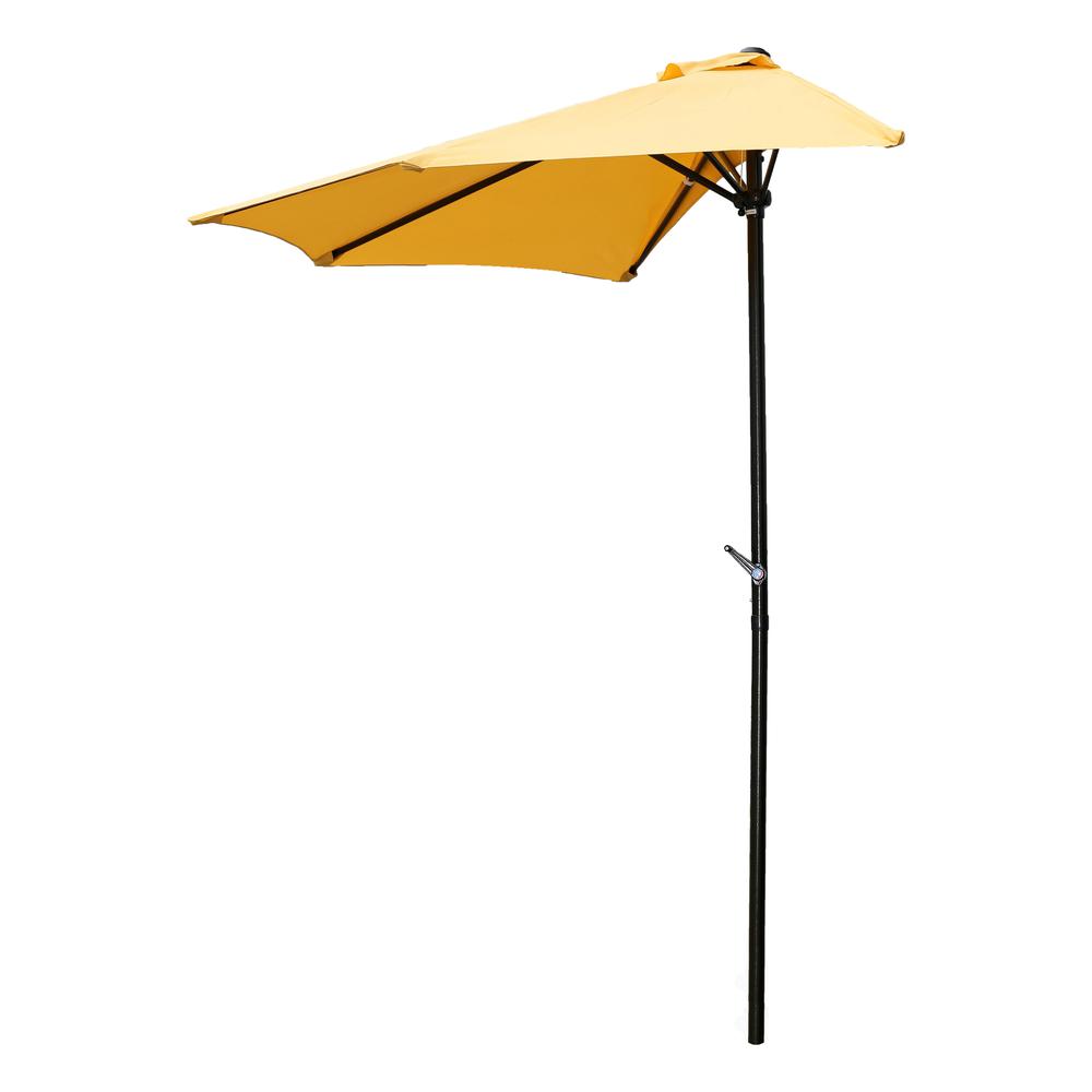 9-Foot Half Round Wall Hugger Umbrella. Picture 1