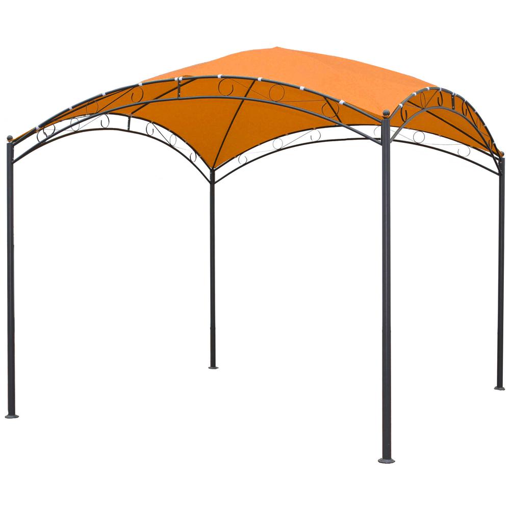 Square 10 Foot Dome Top Gazebo. Picture 1