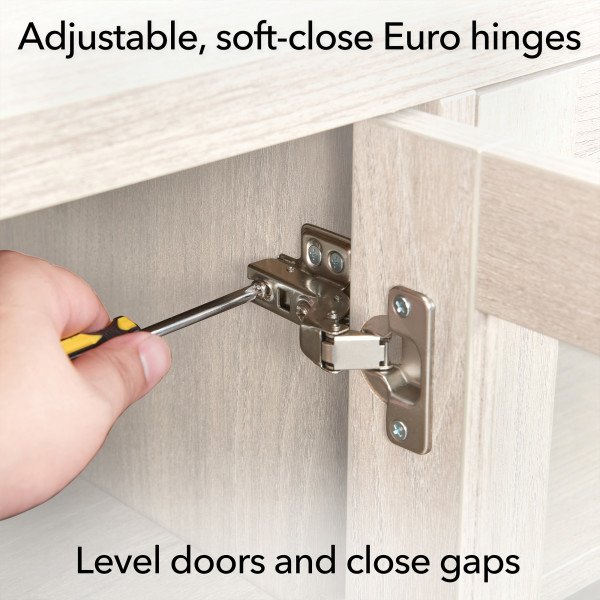 Whitman 28" Wide Rectangular Accent Cabinet in Alder White. Picture 8