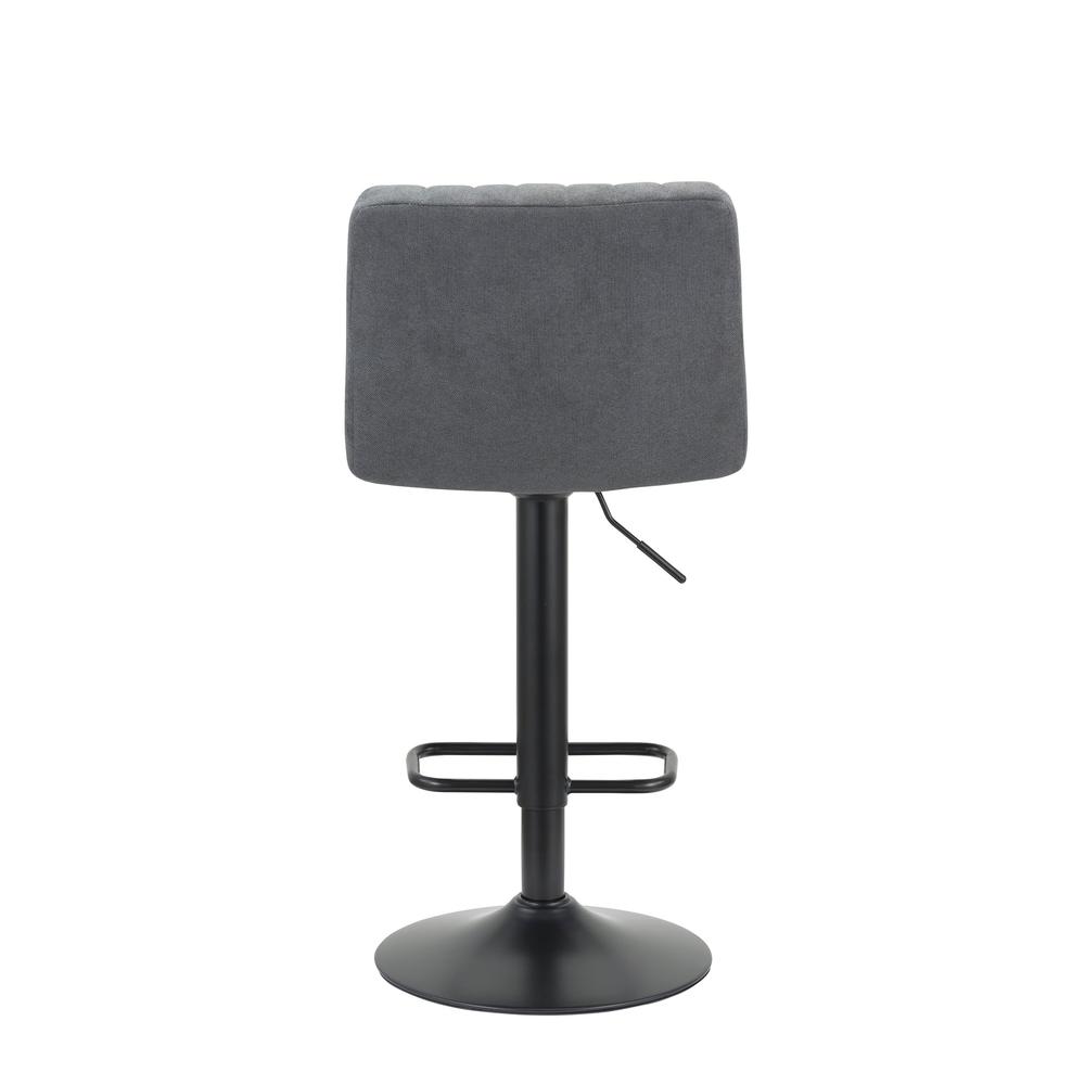(35''~43.6'')H Adjustable Height Fabric Stool With Metal Leg, Set Of 2. Picture 2