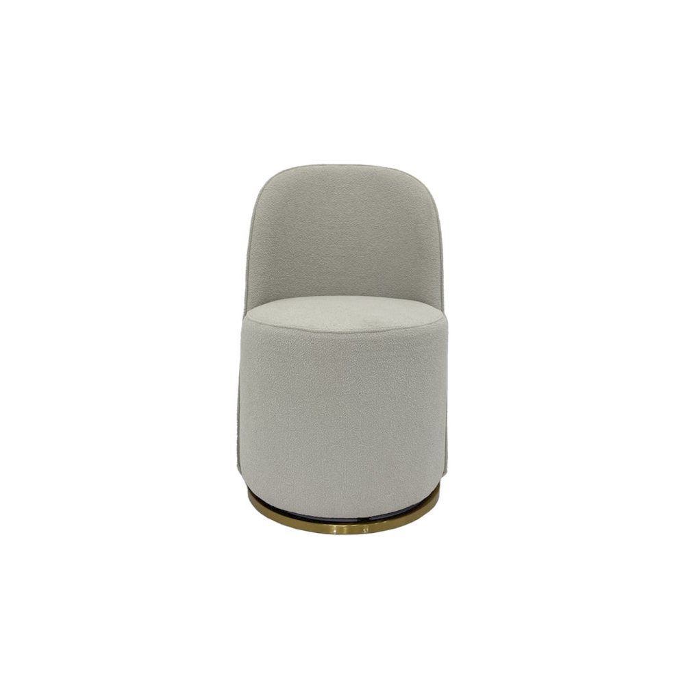 Set of 2 Dining Chair with Gray PU Seat and Matte Silver Legs. Picture 2