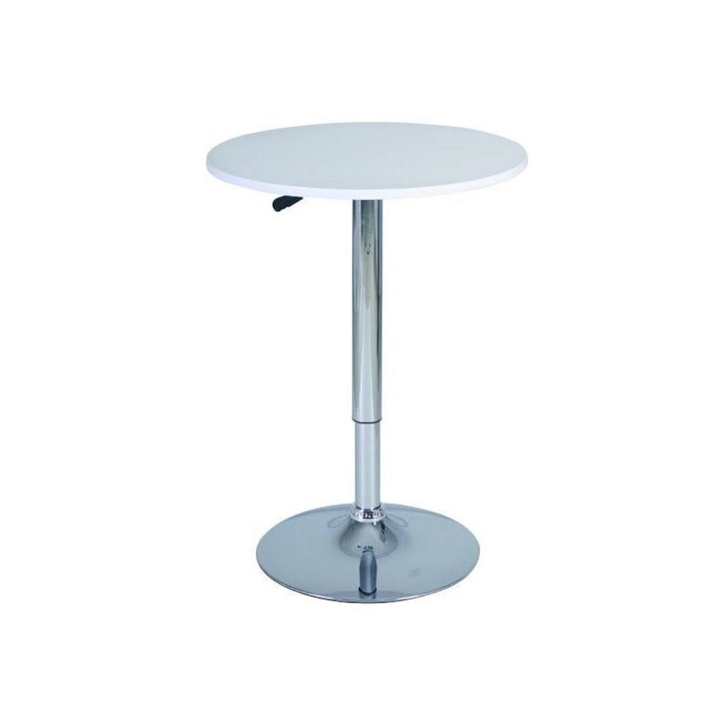 White Wood Bar Table. Picture 1