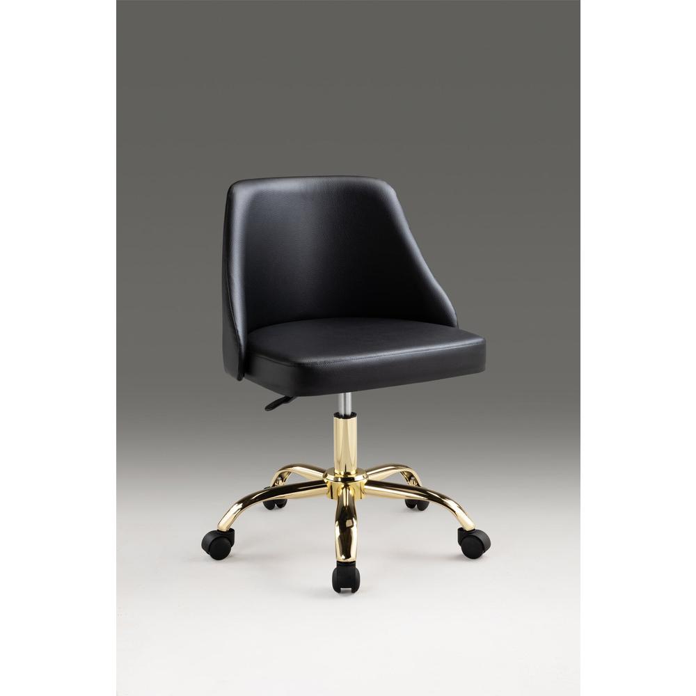 Office Chair With Gold Base. Picture 1