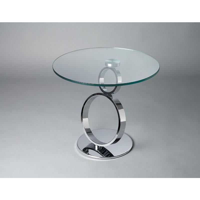 End Table W/ Chrome Base, 24"X21". Picture 2