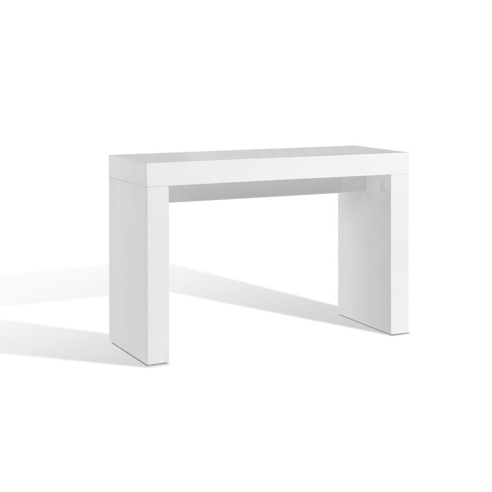 Console Table, Mdf Lacquered, White. Picture 1