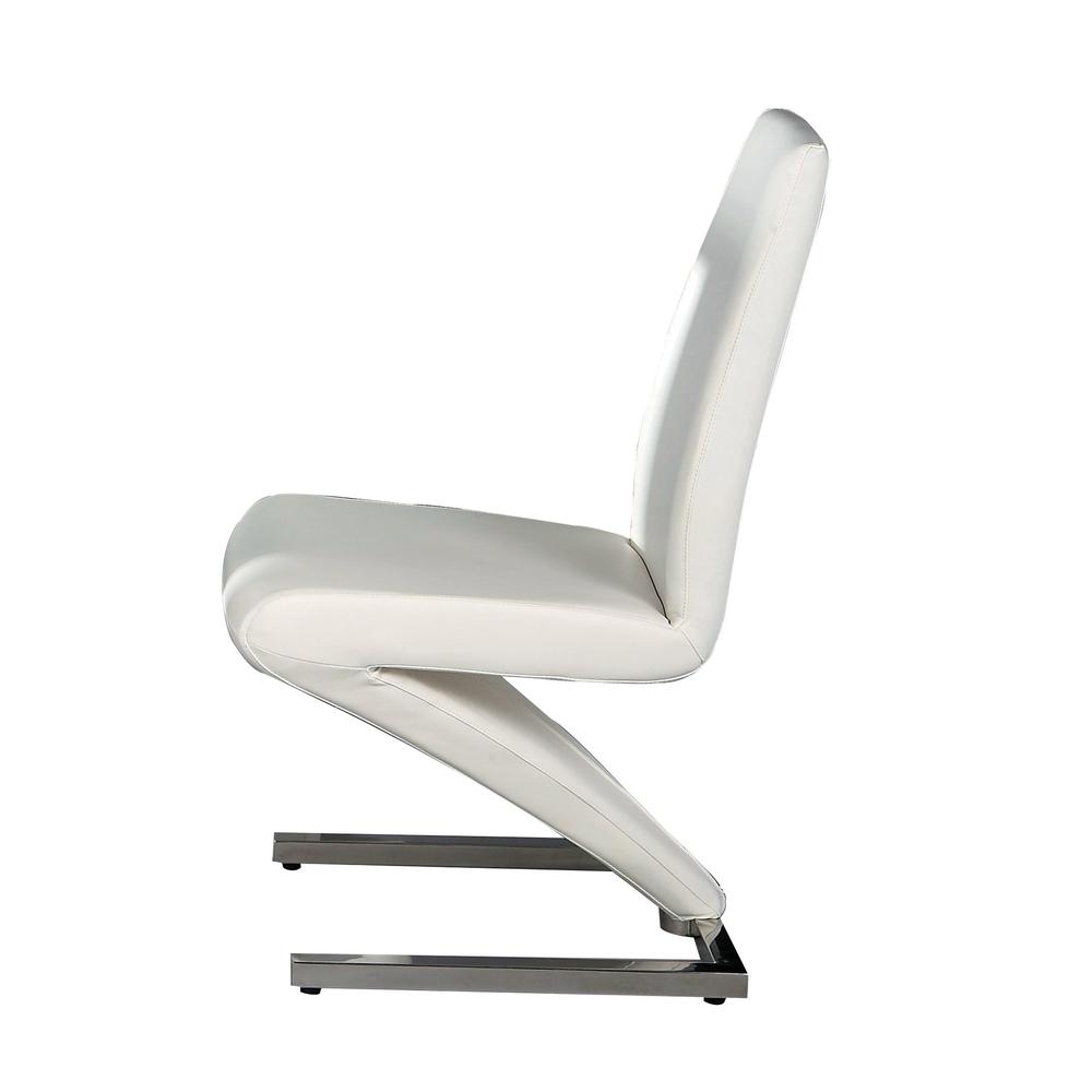 High Back "Z" D Chair,Black Pu, Set Of 2. Picture 1
