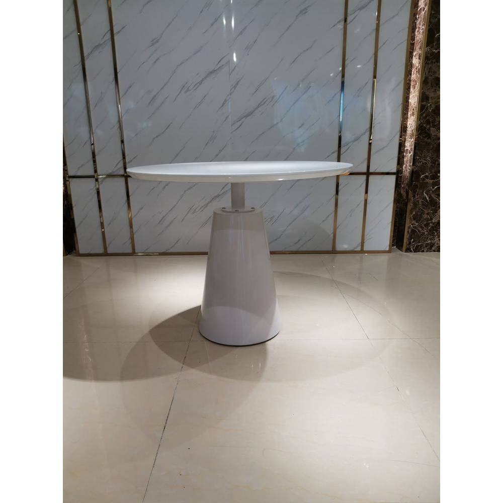 White Lacquer Top With White Powder Coating Base. Picture 2