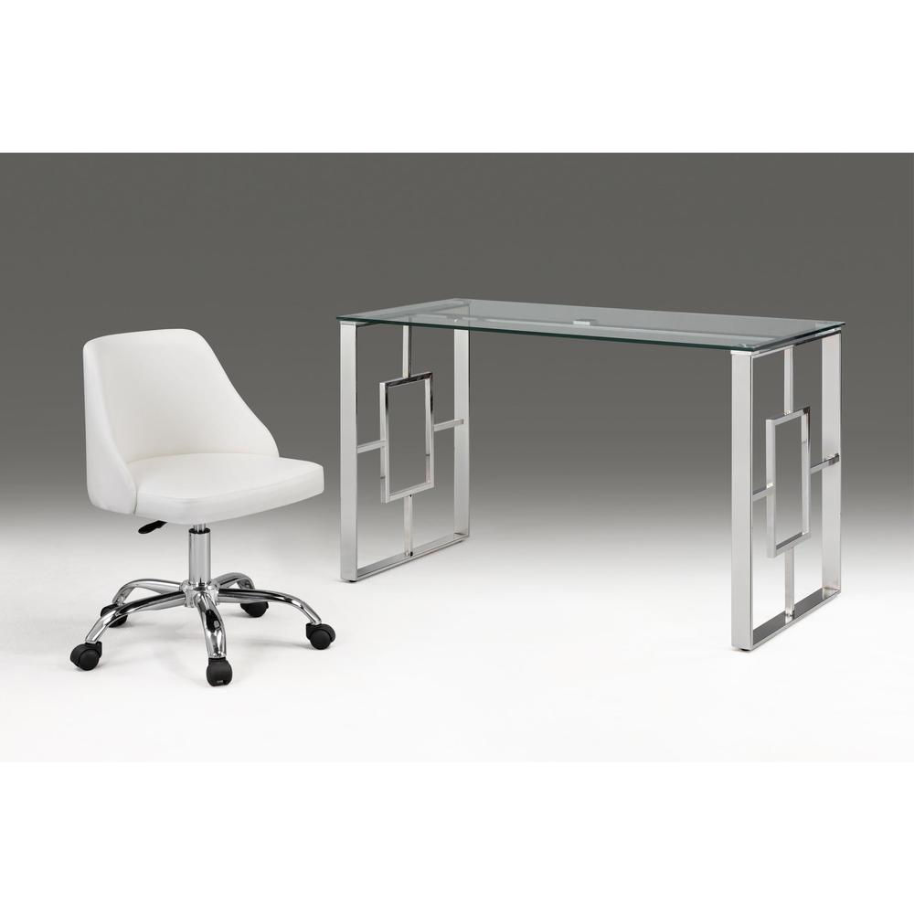 Office Chair With Chrome Base. Picture 2