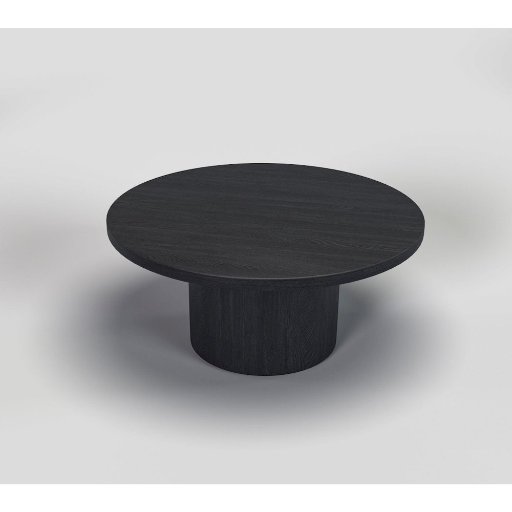 Black Willow Wood Veneer Coffee Table. Picture 3
