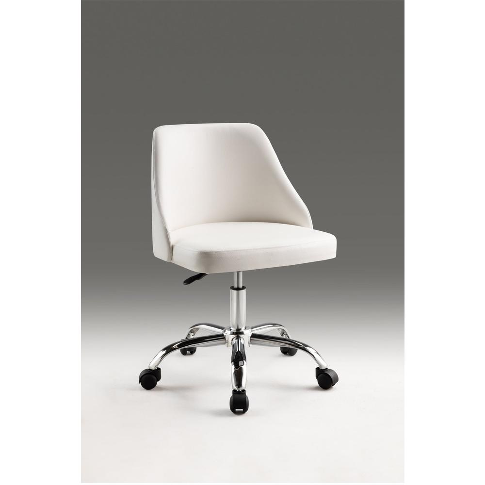 Office Chair With Chrome Base. Picture 1