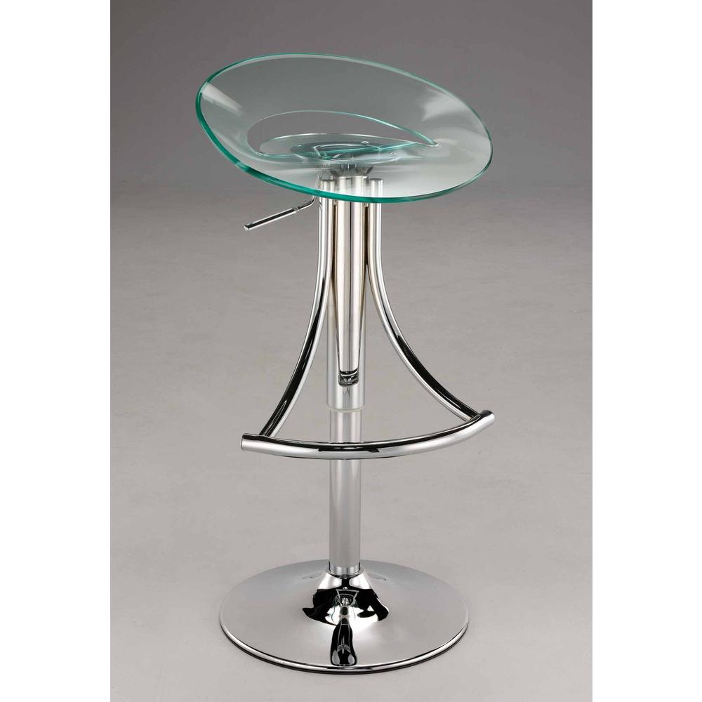 Arcrylic Bar Stool, Clear. Picture 1