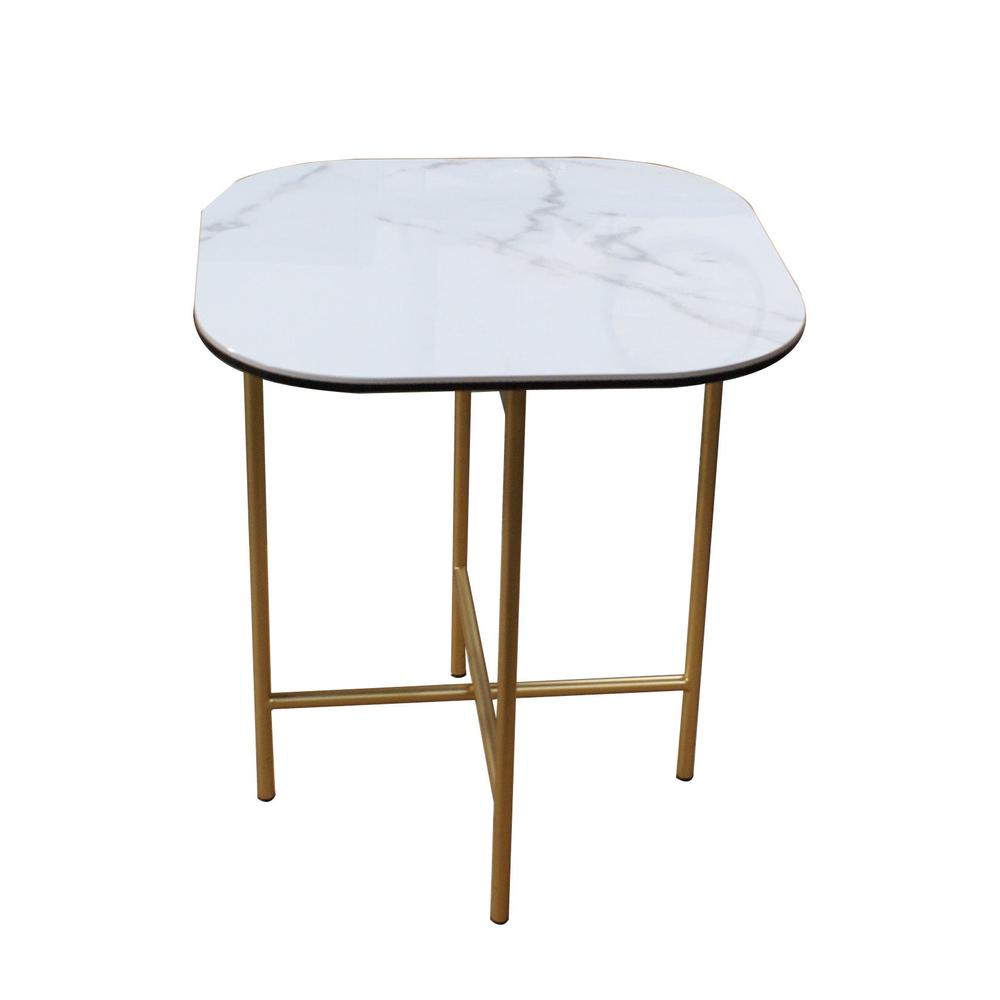 Ceramic Top + Golden Metal Frame. Picture 2