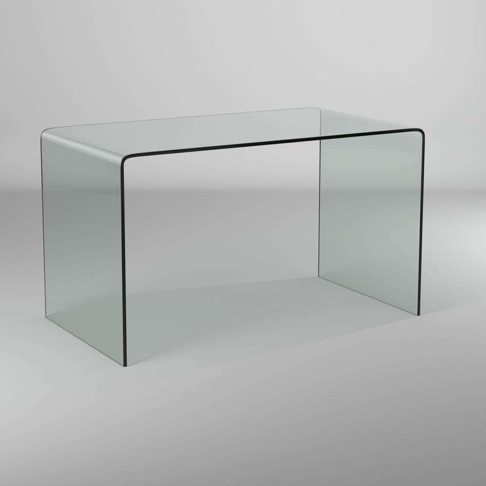 Glass Desk,50"X27.5"X29"H. Picture 1