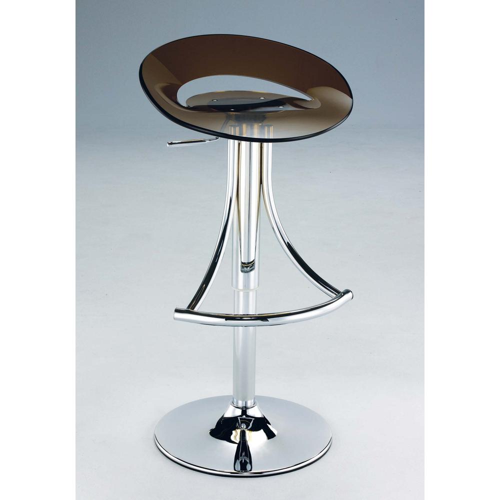 Arcrylic Bar Stool, Smoke. Picture 1