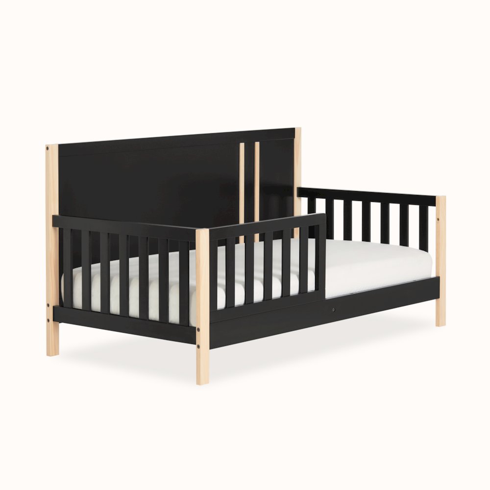 Dream On Me Soho Toddler Bed In Matte Black Vintage. Picture 2