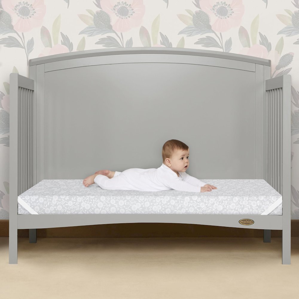 Dream On Me, Orthopedic Extra Firm Foam  Standard Crib Mattress, Grey. Picture 2