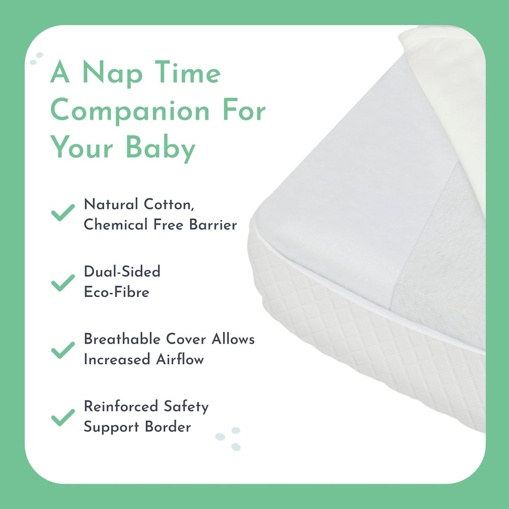Evolur Sleep, Comfort  Lite Plus Fiber Crib And Toddler Mattress I Waterproof I Green Guard Gold Certified I Removable Cover. Picture 5