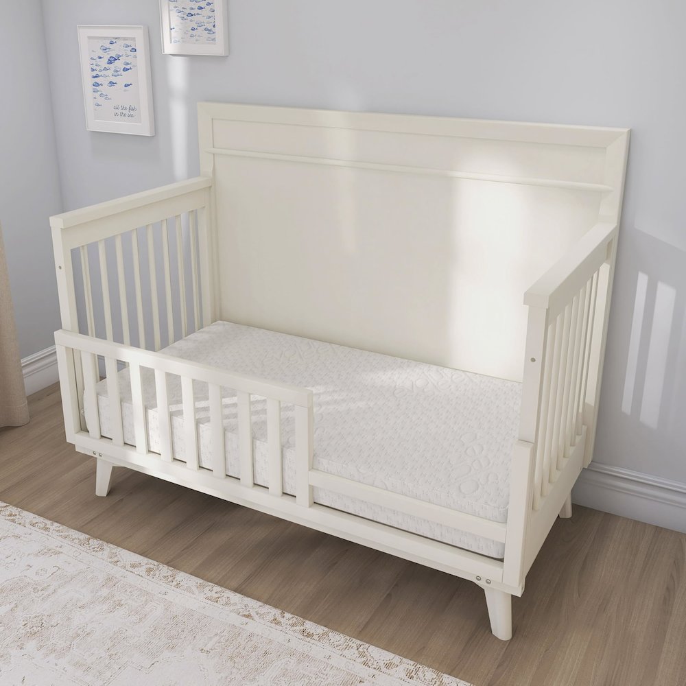 Evolur Sleep, Comfort Balance Plus Supreme 260 Coil Inner Spring Crib And Toddler Mattress I Waterproof I Green Guard Gold Certified I Removable Cover. Picture 2