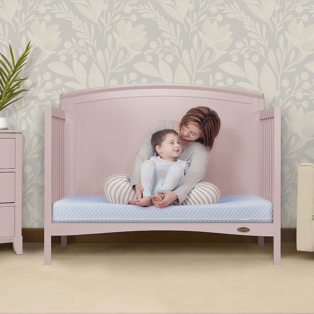 Evolur Sleep, Comfort Balance Plus With Antimicrobial Copper Fiber Crib And Toddler Mattress I Waterproof I Green Guard Gold Certified I Removable Cover. Picture 2