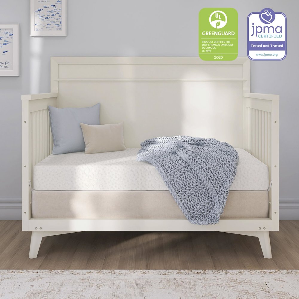 Evolur Sleep, Comfort Balance Plus Supreme 260 Coil Inner Spring Crib And Toddler Mattress I Waterproof I Green Guard Gold Certified I Removable Cover. Picture 5