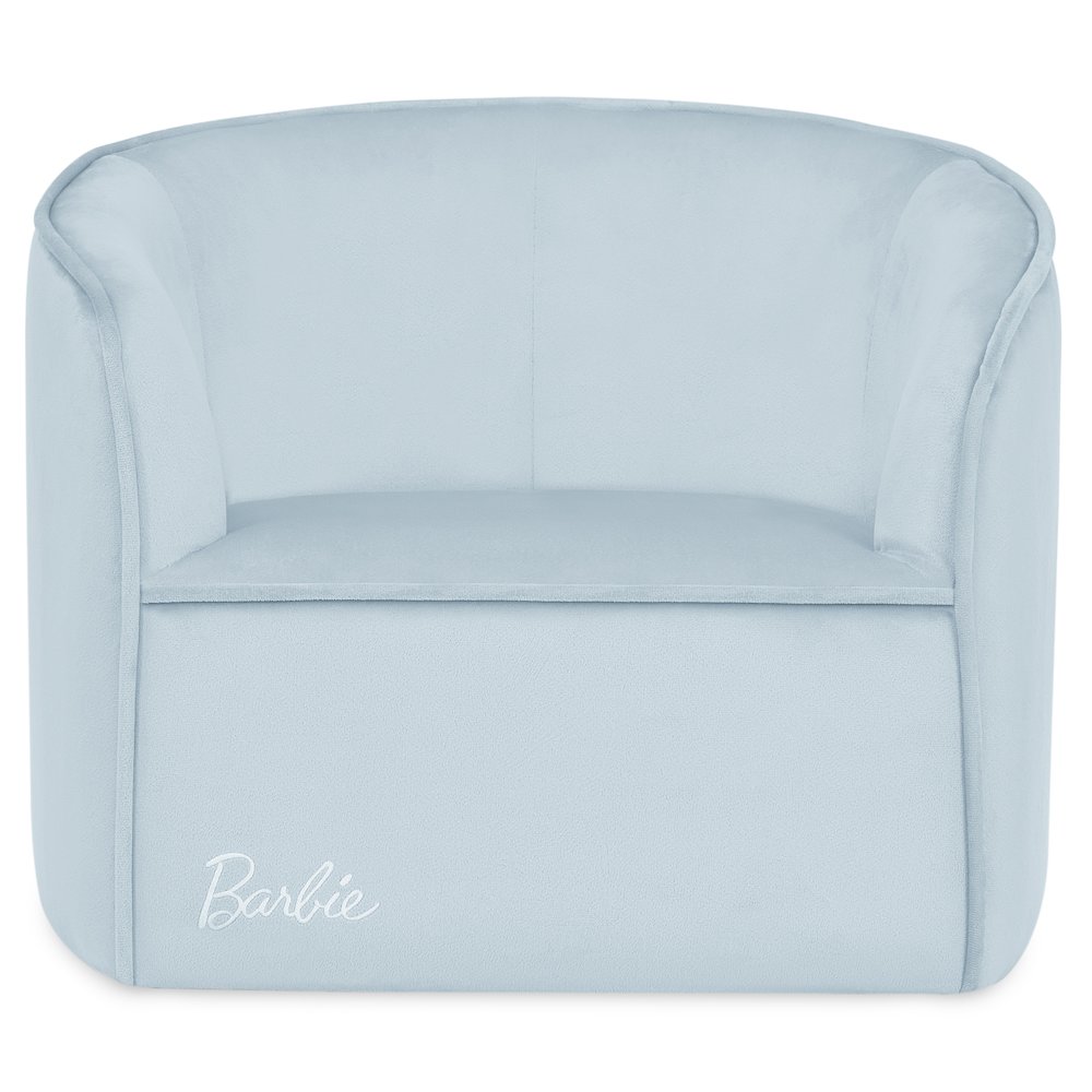 Barbie Be Bold Be You Kid's Sofa by Evolur in Light Blue. Picture 5