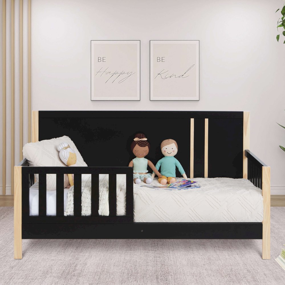 Dream On Me Soho Toddler Bed In Matte Black Vintage. Picture 3