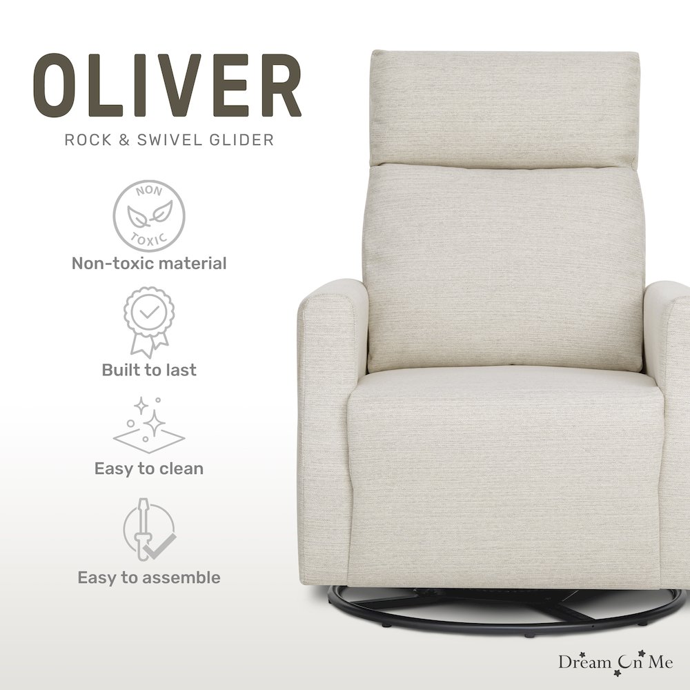 Dream On Me Oliver Swivel Glider. Picture 3