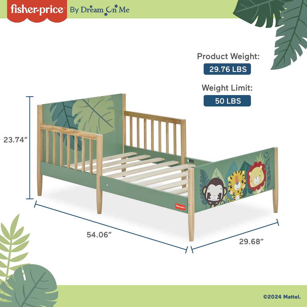 FP Animal Kingdom Toddler Bed in Grey. Picture 5