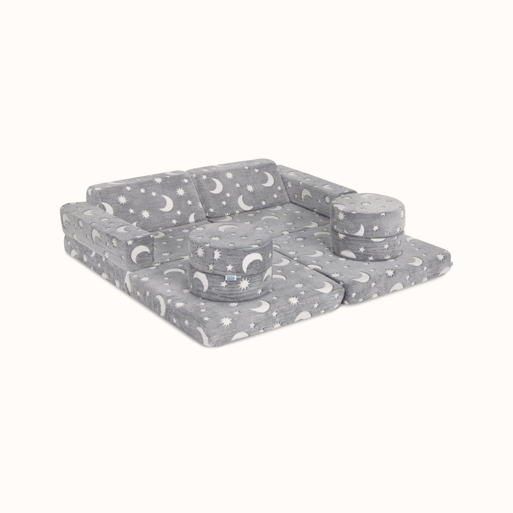 Evolur Lunox Kids Sofa, Grey. Picture 2