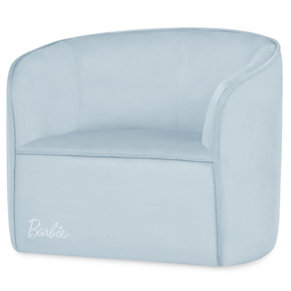 Barbie Be Bold Be You Kid's Sofa by Evolur in Light Blue. Picture 6