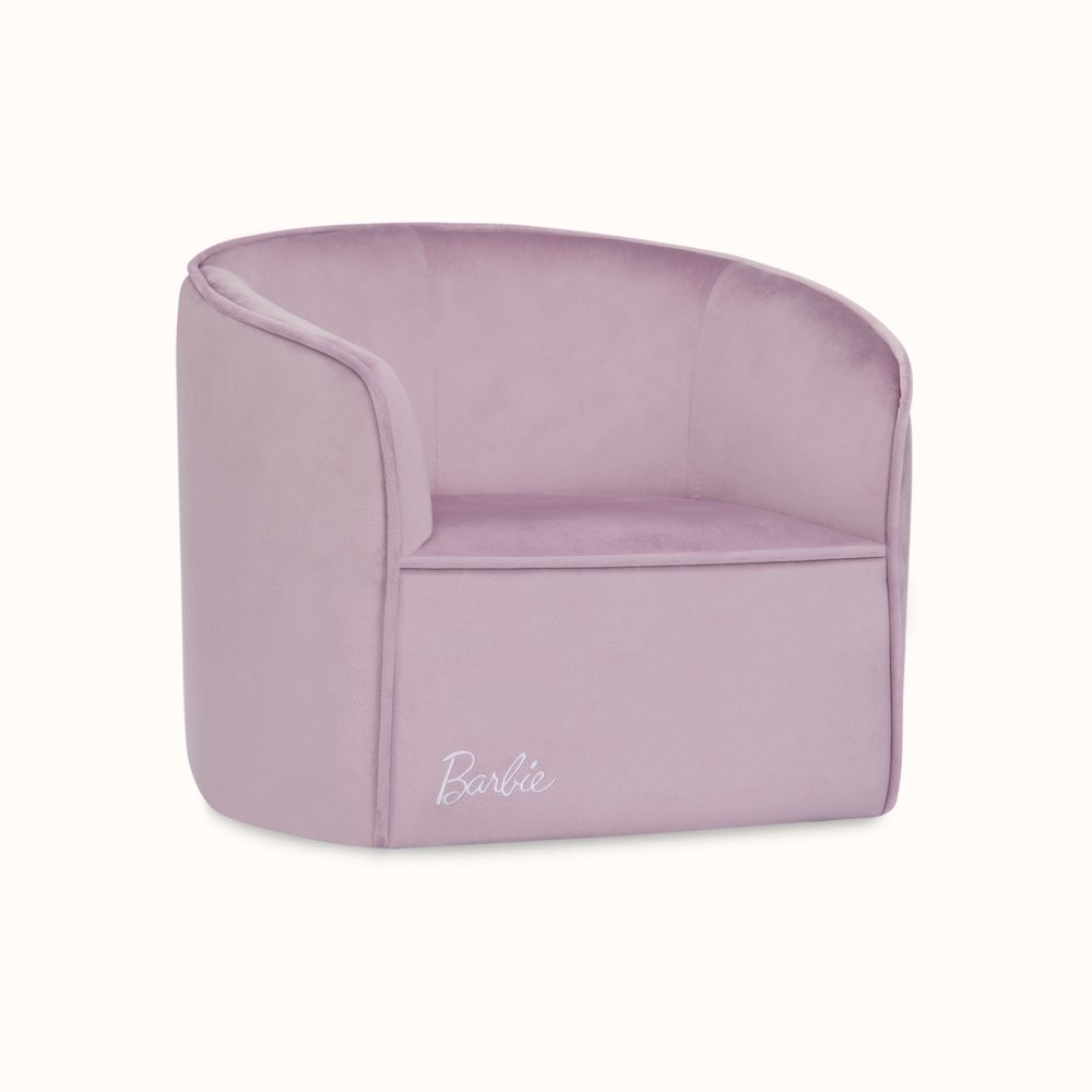 Barbie Be Bold Be You Kid's Sofa by Evolur in Purple. Picture 2