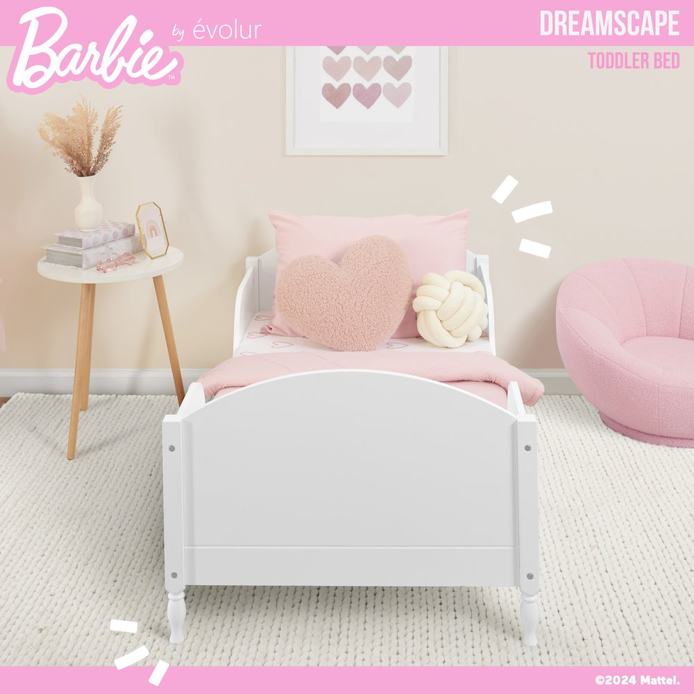Barbie Dreamscape Toddler Bed in White. Picture 6