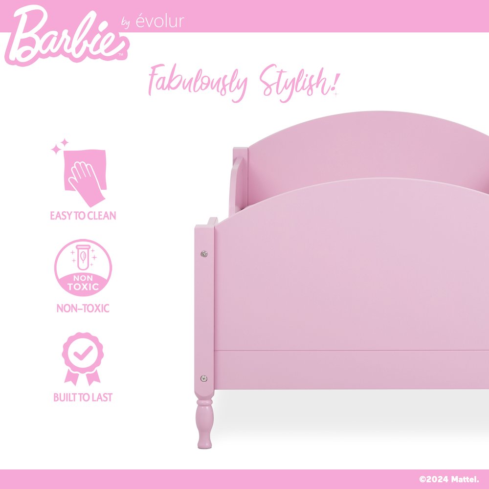 Barbie Dreamscape Toddler Bed in Pink. Picture 3