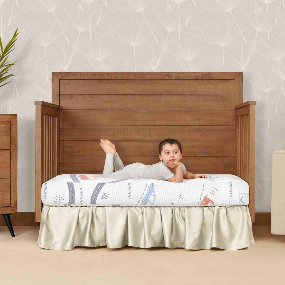 Dream On Me 150 Coil Inner Spring On The Go Crib and Toddler Mattress. Picture 3