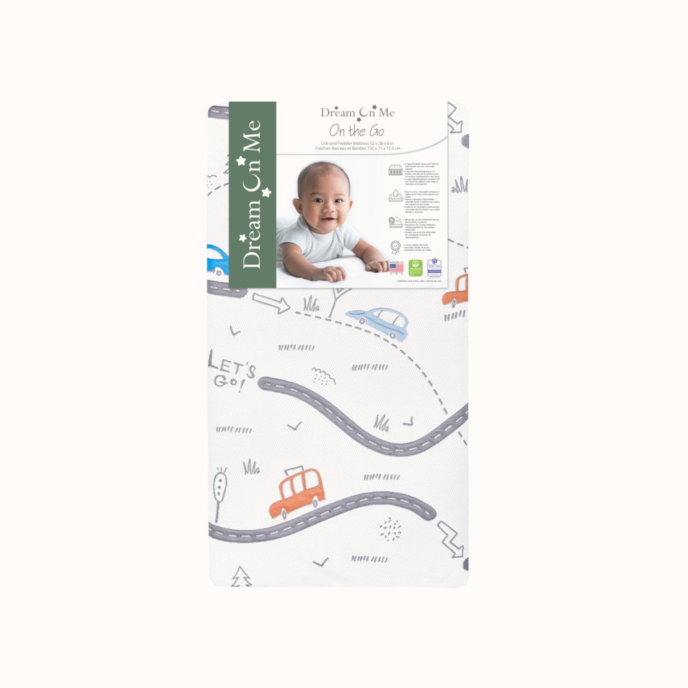 Dream On Me 150 Coil Inner Spring On The Go Crib and Toddler Mattress. Picture 1