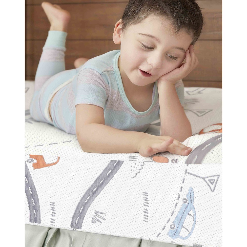 Dream On Me 150 Coil Inner Spring On The Go Crib and Toddler Mattress. Picture 2