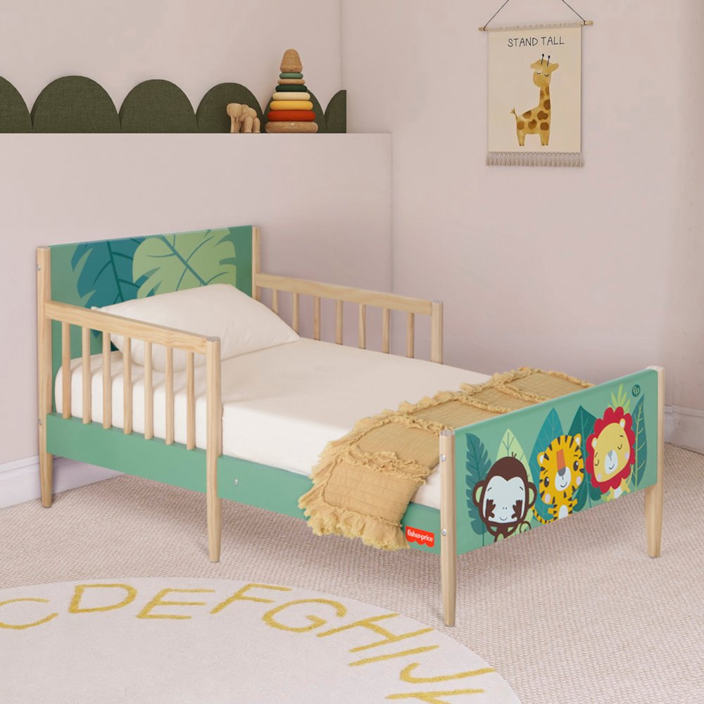 FP Animal Kingdom Toddler Bed in Grey. Picture 3