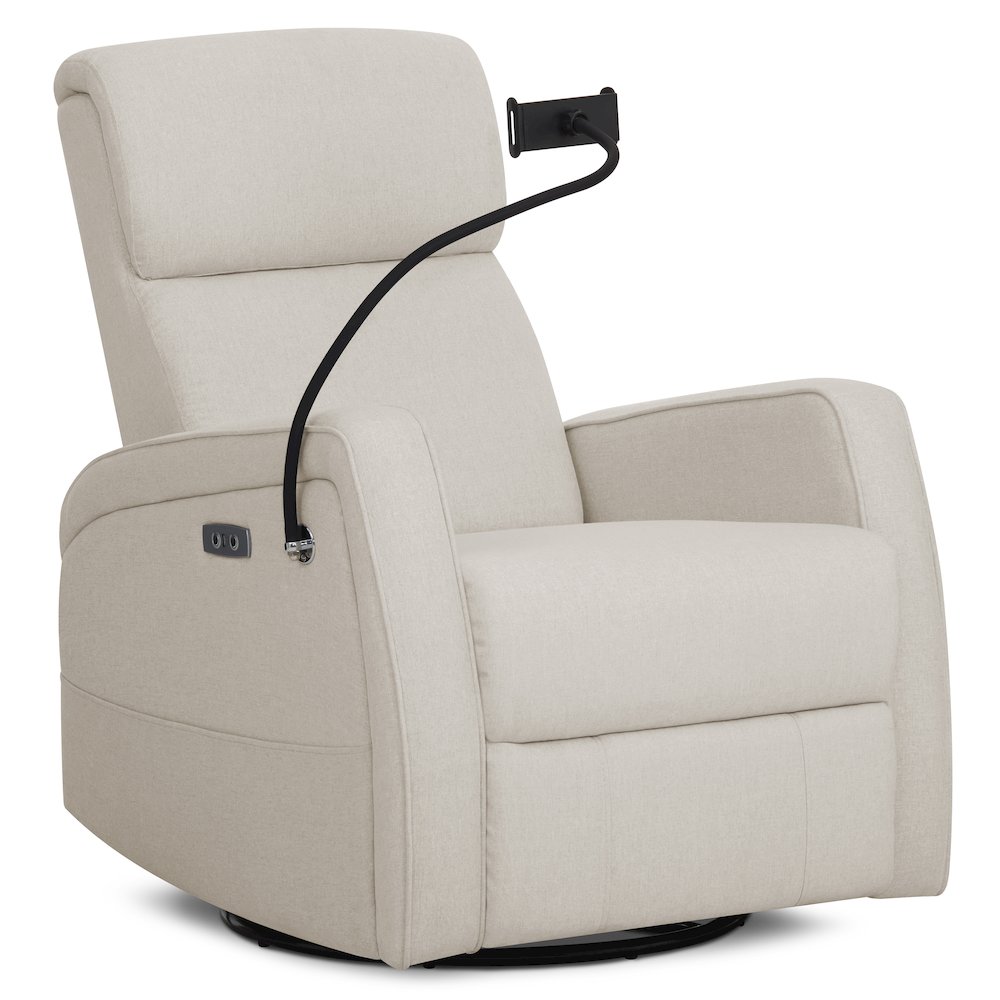 Evolur Noah Power Recline Glider With 275-Degree Swivel, Power Recline. Picture 4