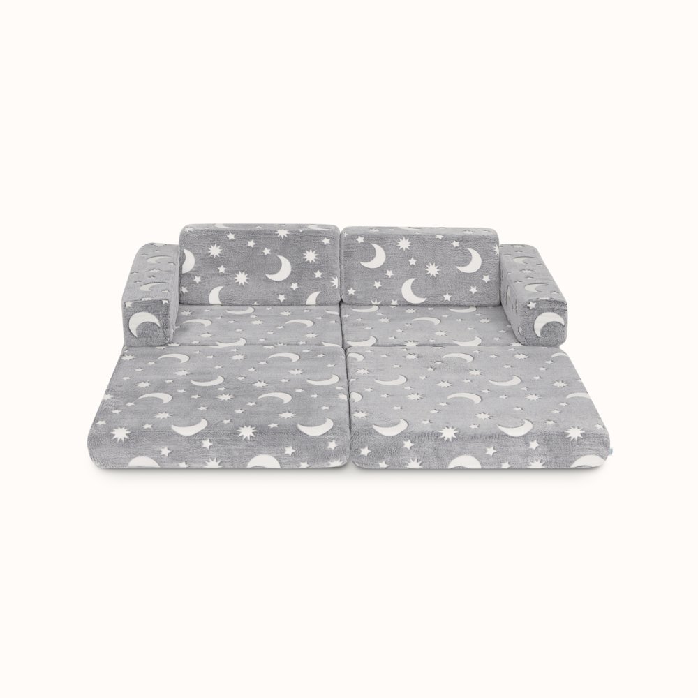 Evolur Lunox Kids Sofa, Grey. Picture 1