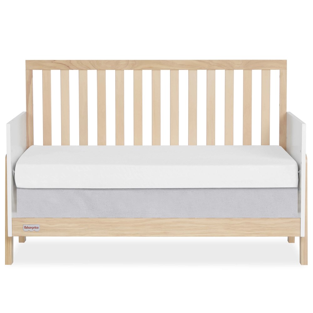 Fisher-Price Iris 4-in-1 Convertible Crib by Dream On Me in Vintage White Oak. Picture 6