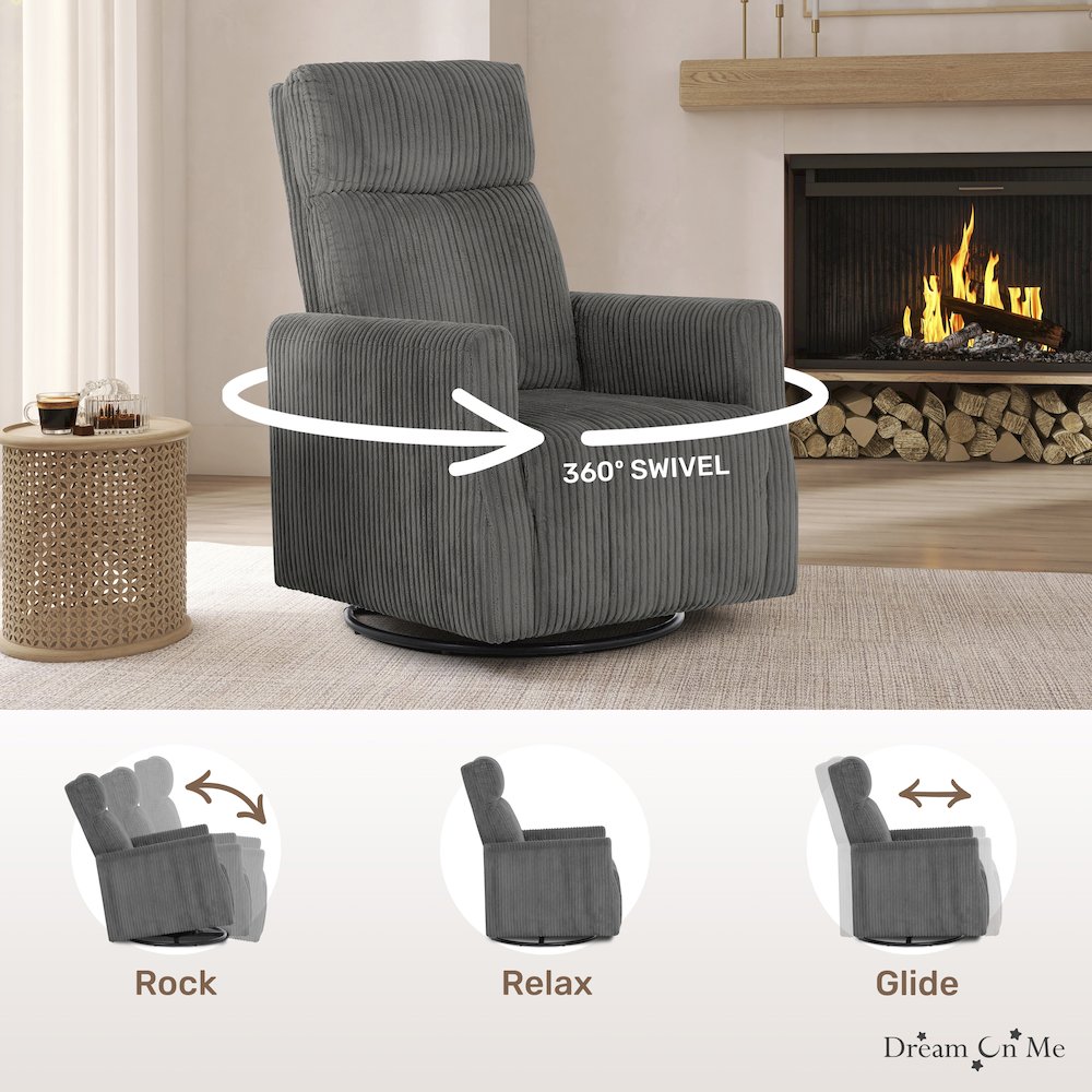 Dream On Me Oliver Swivel Glider. Picture 4