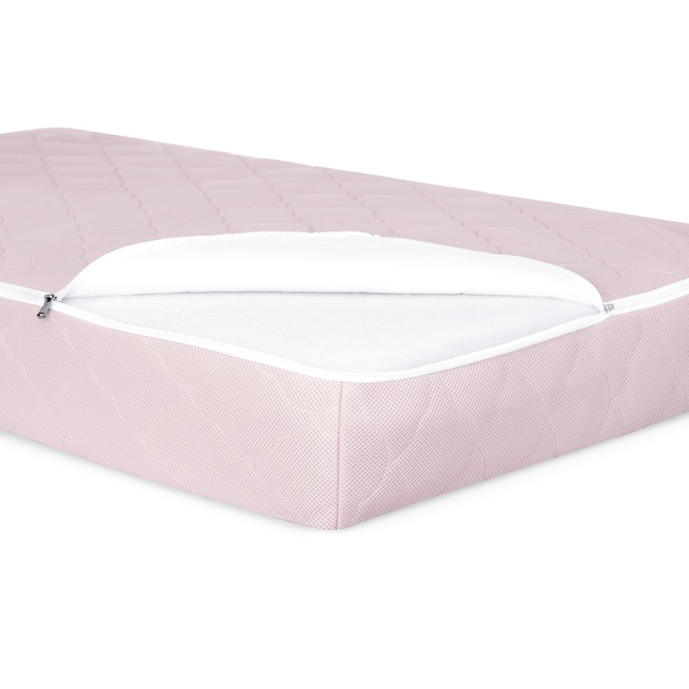 Evolur Wondernap 2 in 1 Full-size Crib Mattress, Pink. Picture 6