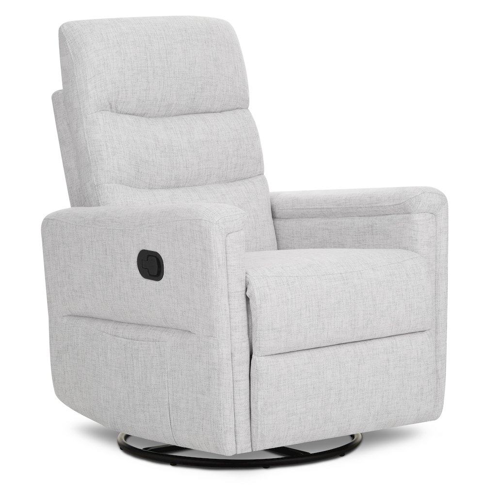 Evolur Peyton Manual Recline Glider with Full 360-Degree Swivel. Picture 1