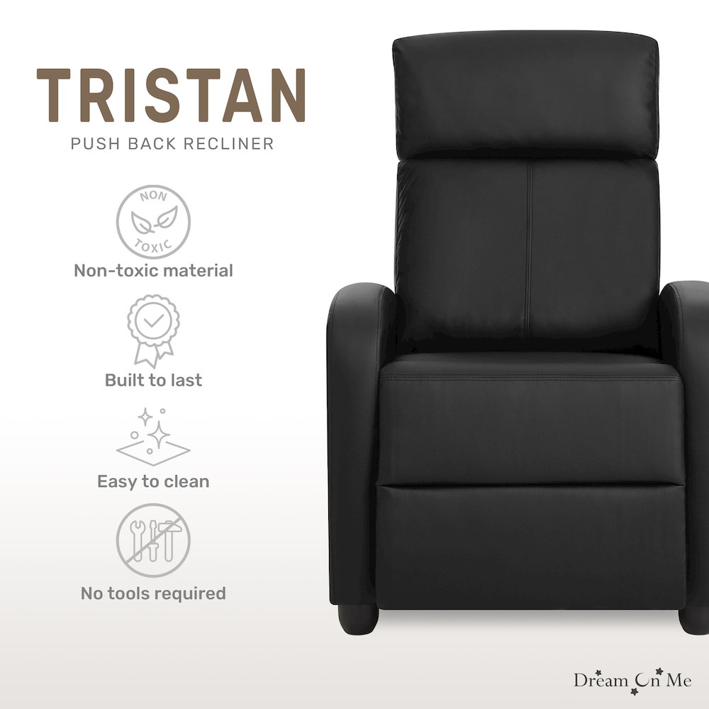 Dream On Me Tristan Manual Recliner Multiple Recline Modes, Sturdy Design. Picture 3