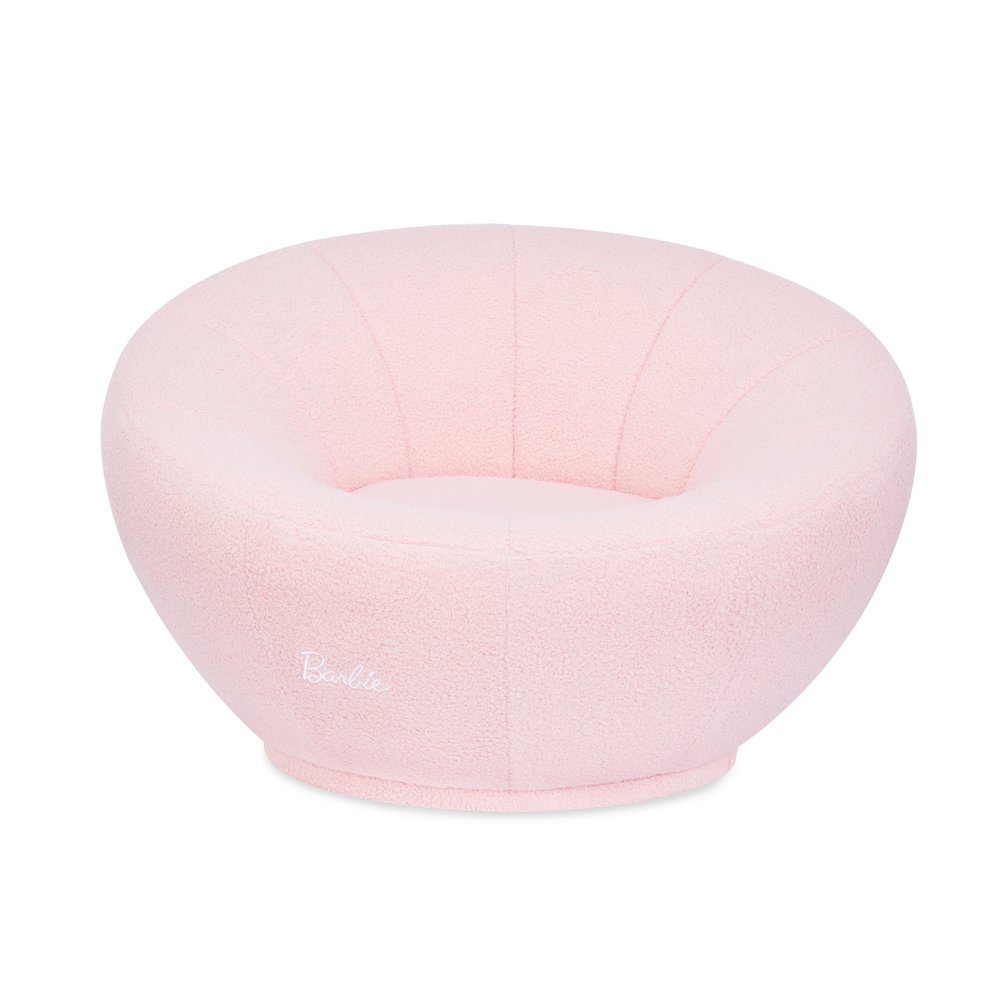 Barbie I'm Unstoppable Kid's Couch by Evolur In Pink. Picture 1